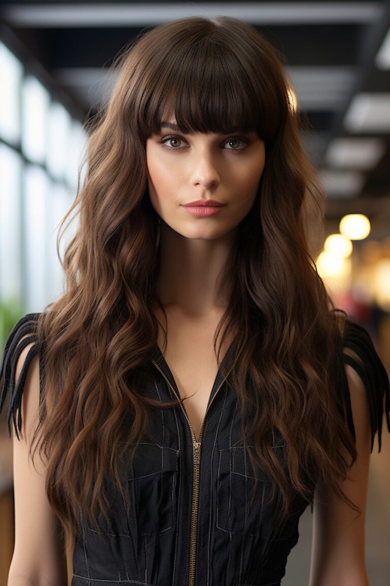 60 Long Hair with Bangs - Timeless Styles for Every Fashion Enthusiast ...