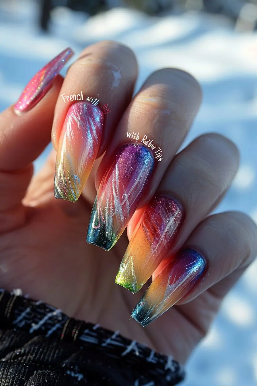 French with Rainbow Tips