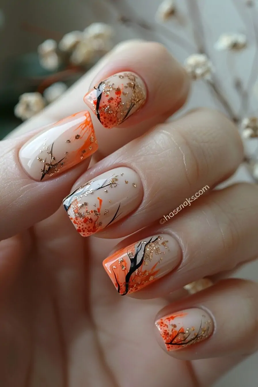Mythical Marble Nails French