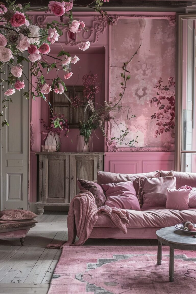 50 Modern Pink Room & Interior Design For 2024 With DIY Tips - Latest ...