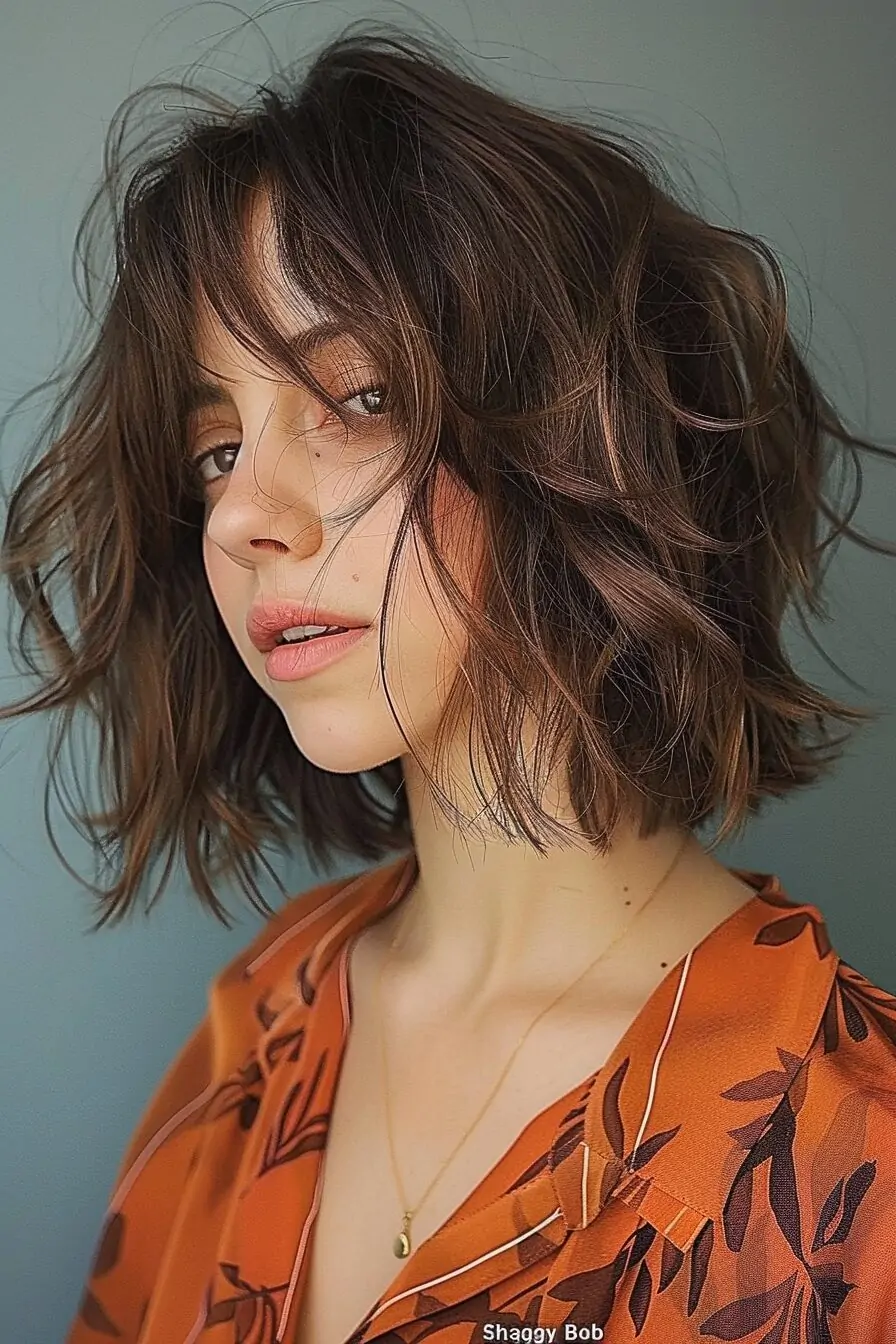 50 Shaggy Bob Hairstyles: Effortless Texture & Timeless Cool In 2024 ...