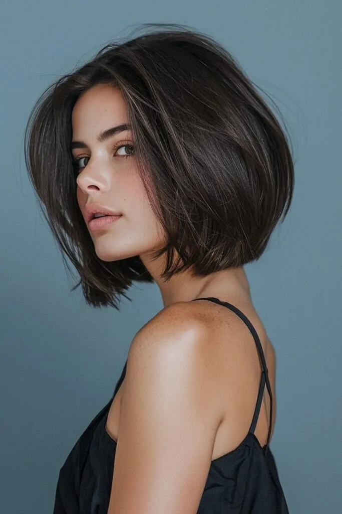 Angled Shoulder Length Bob