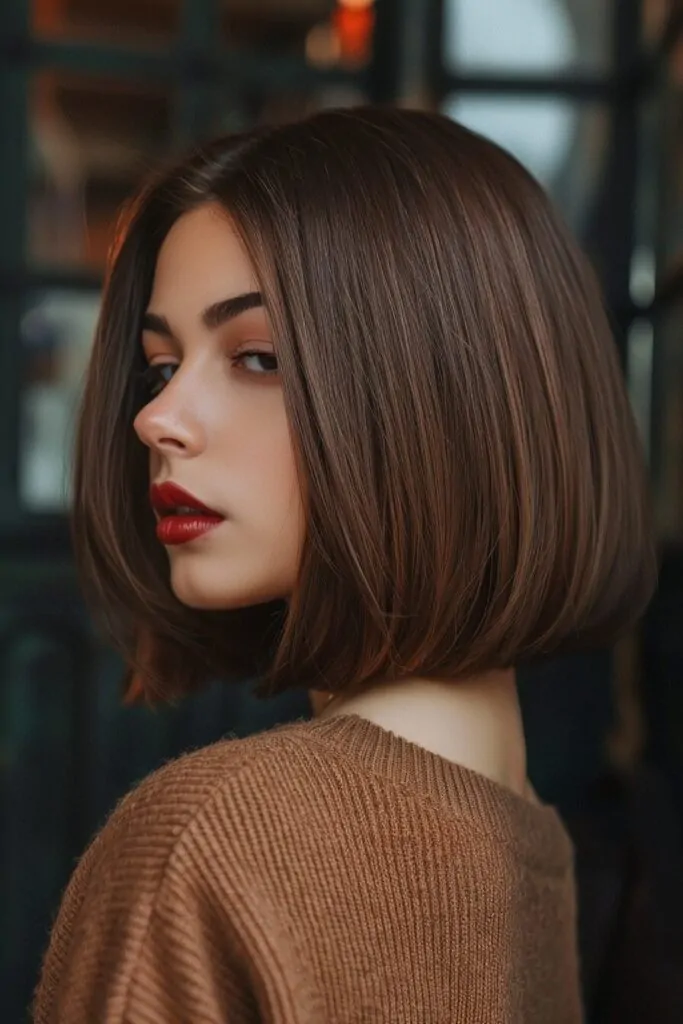 Espresso Brown Shoulder Length Bob1