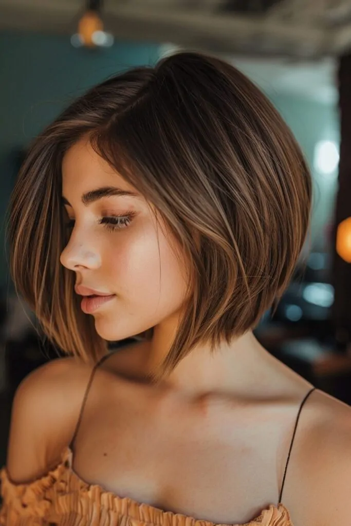 Shadow Root Shoulder Length Bob