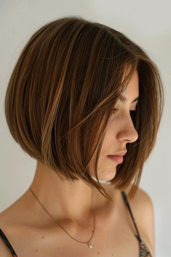 Shoulder Length Bob with Highlights