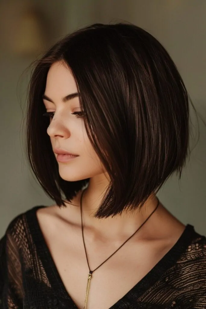 Shoulder Length Bob with Straight Ends