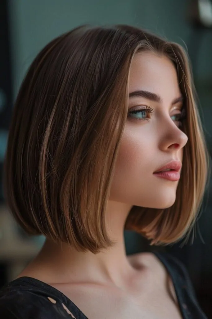 Sleek Shoulder Length Bob