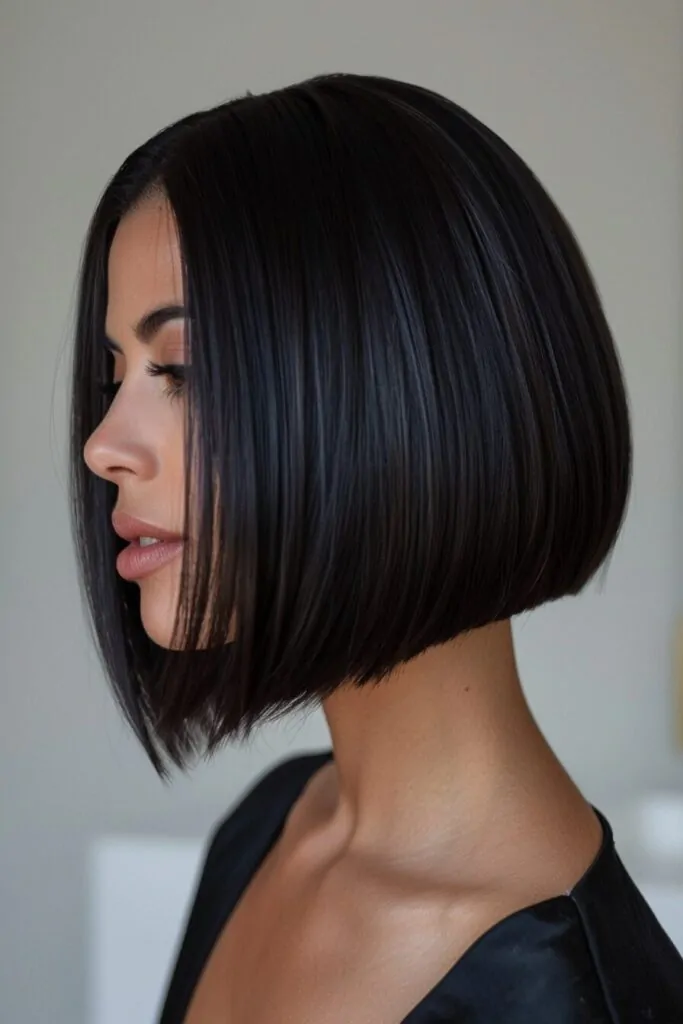 Sleek Straight Shoulder Length Bob